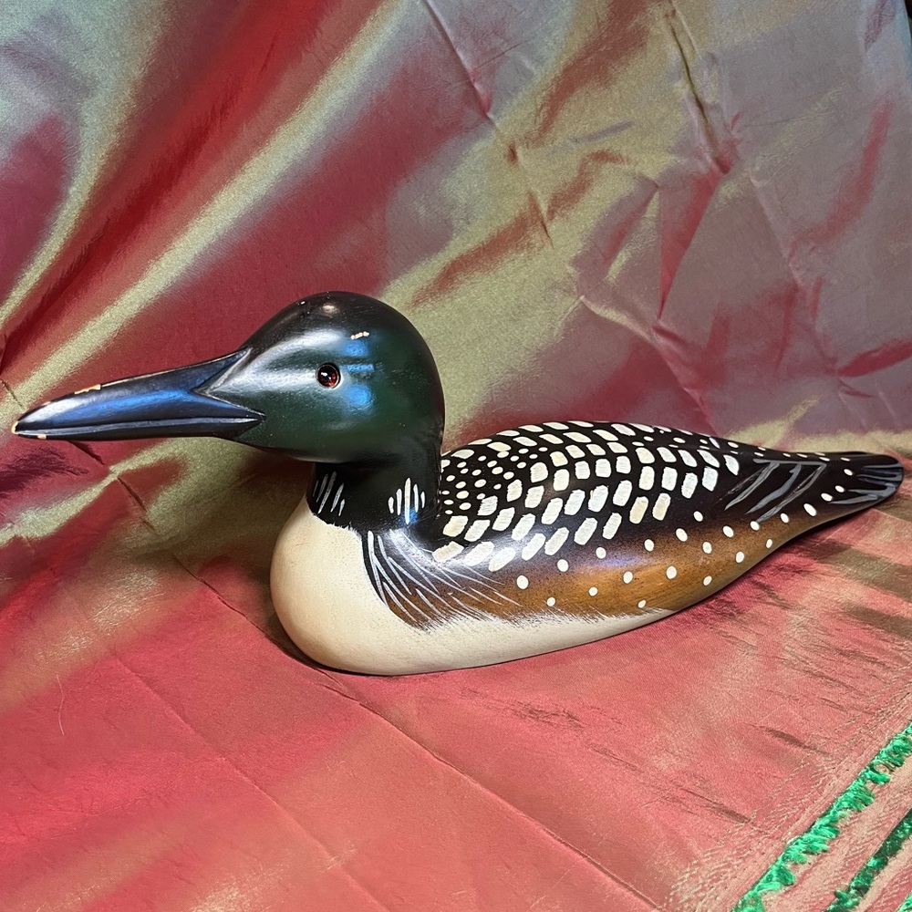 Loon Duck Decorative Bird Figurine The Boyds Collection G. Lowenthal Wood